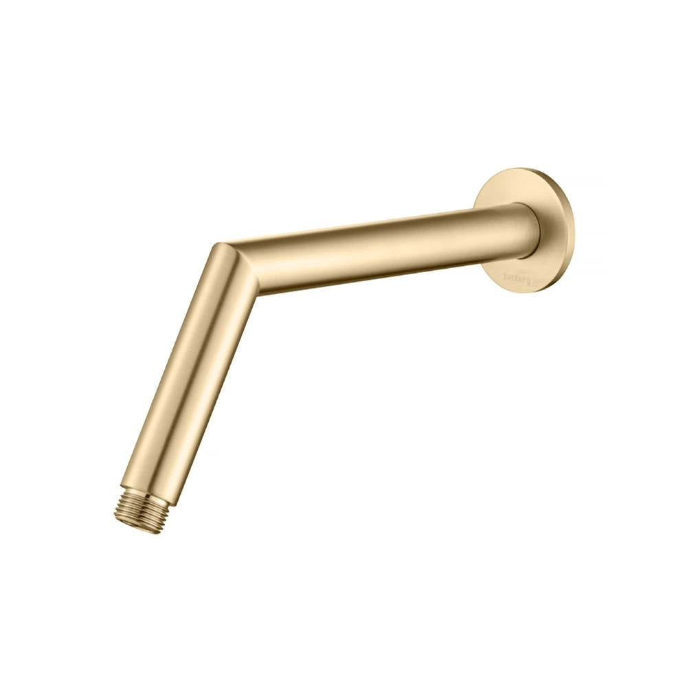 Isenberg By Flusso - Round Shower Arm With Flange - 10'' - With Flange - Brushed Bronze Pvd