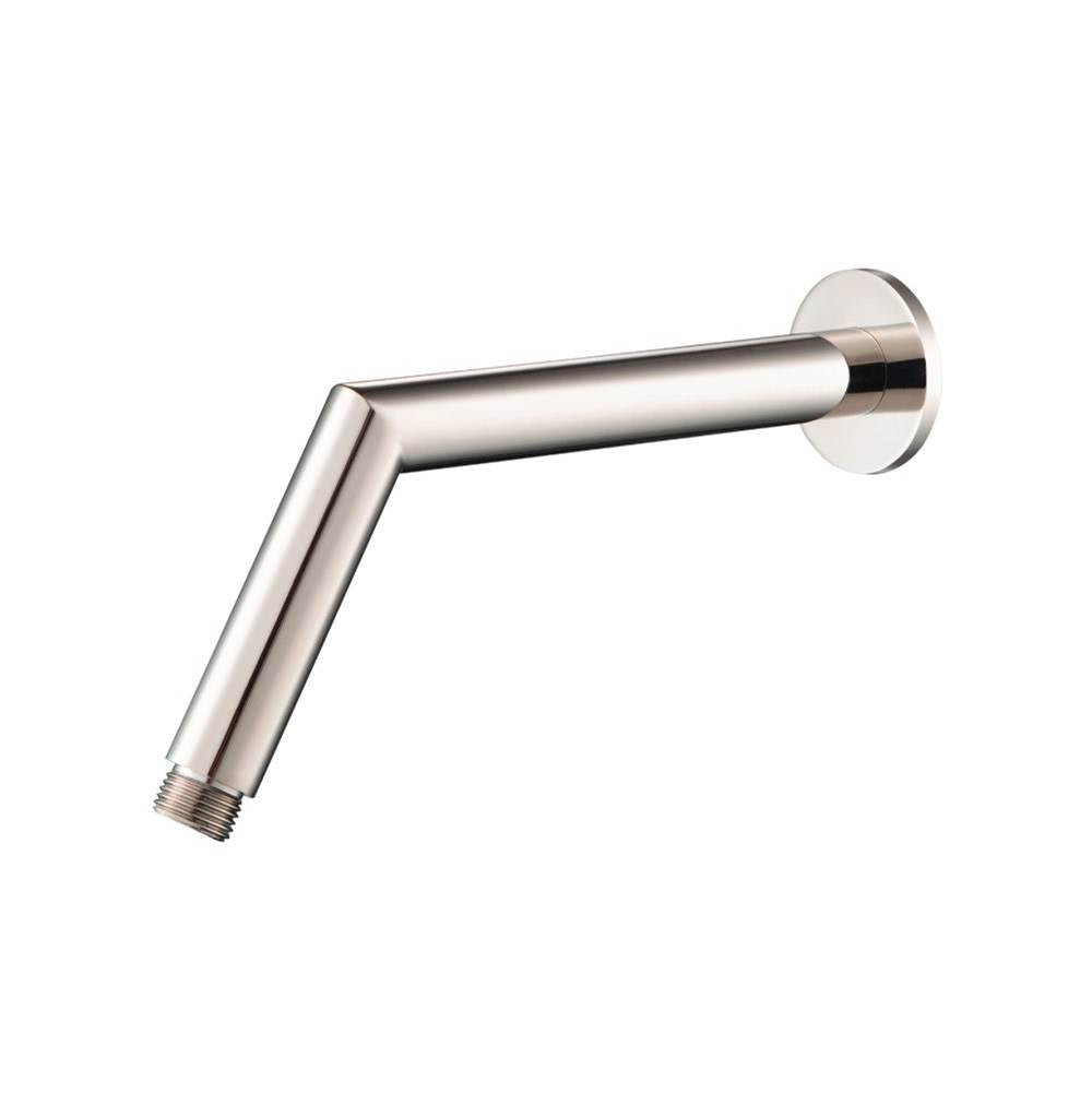Isenberg By Flusso - Round Shower Arm With Flange - 10'' - With Flange - Polished Nickel PVD