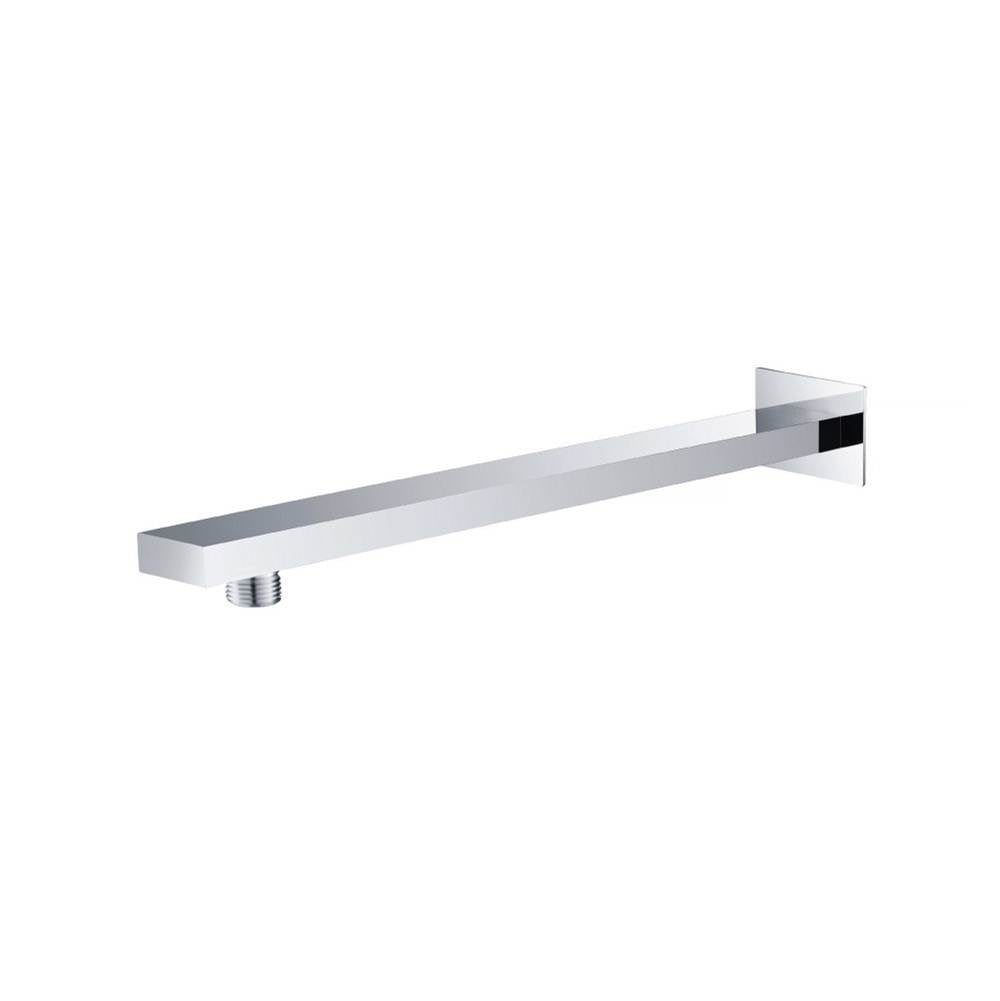 Isenberg By Flusso - Wall Mount Shower Arm - 15'' (385mm) - With Flange - Polished Nickel PVD