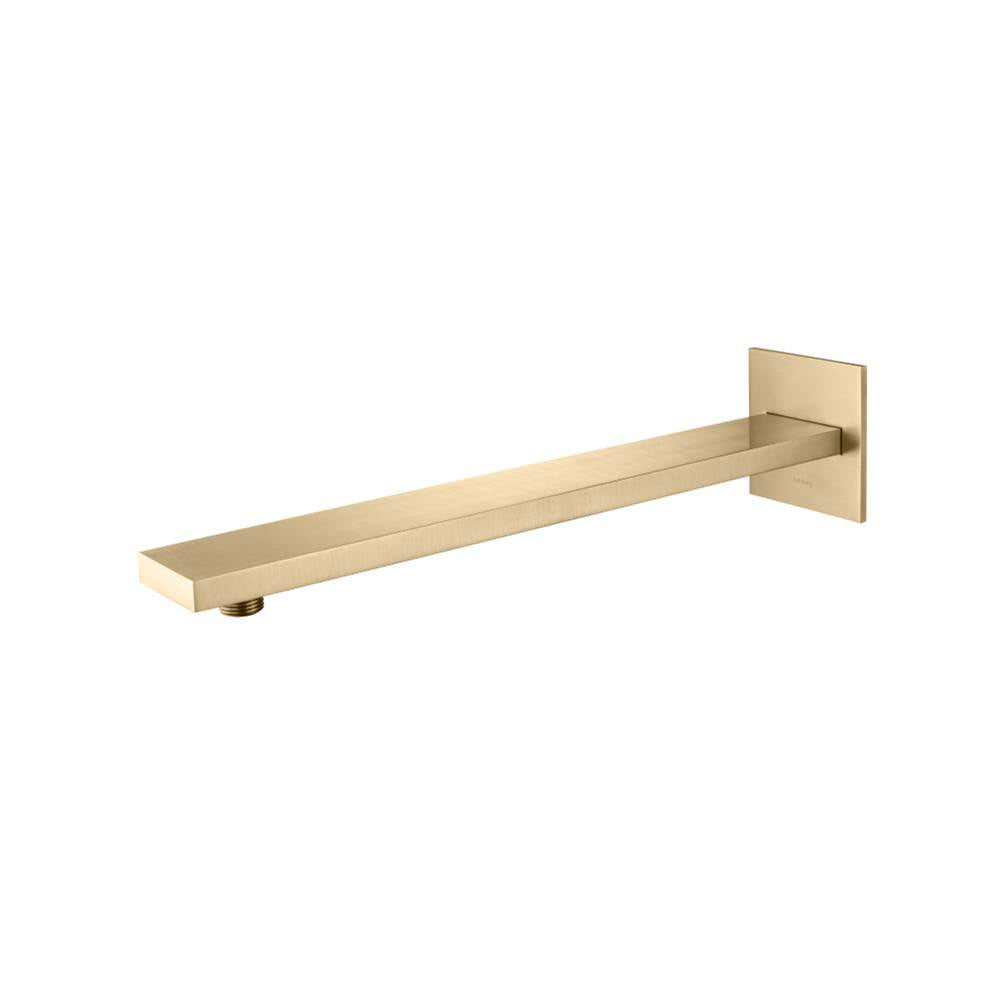 Isenberg By Flusso - Wall Mount Shower Arm - 16'' (400mm) - With Flange - Brushed Bronze Pvd