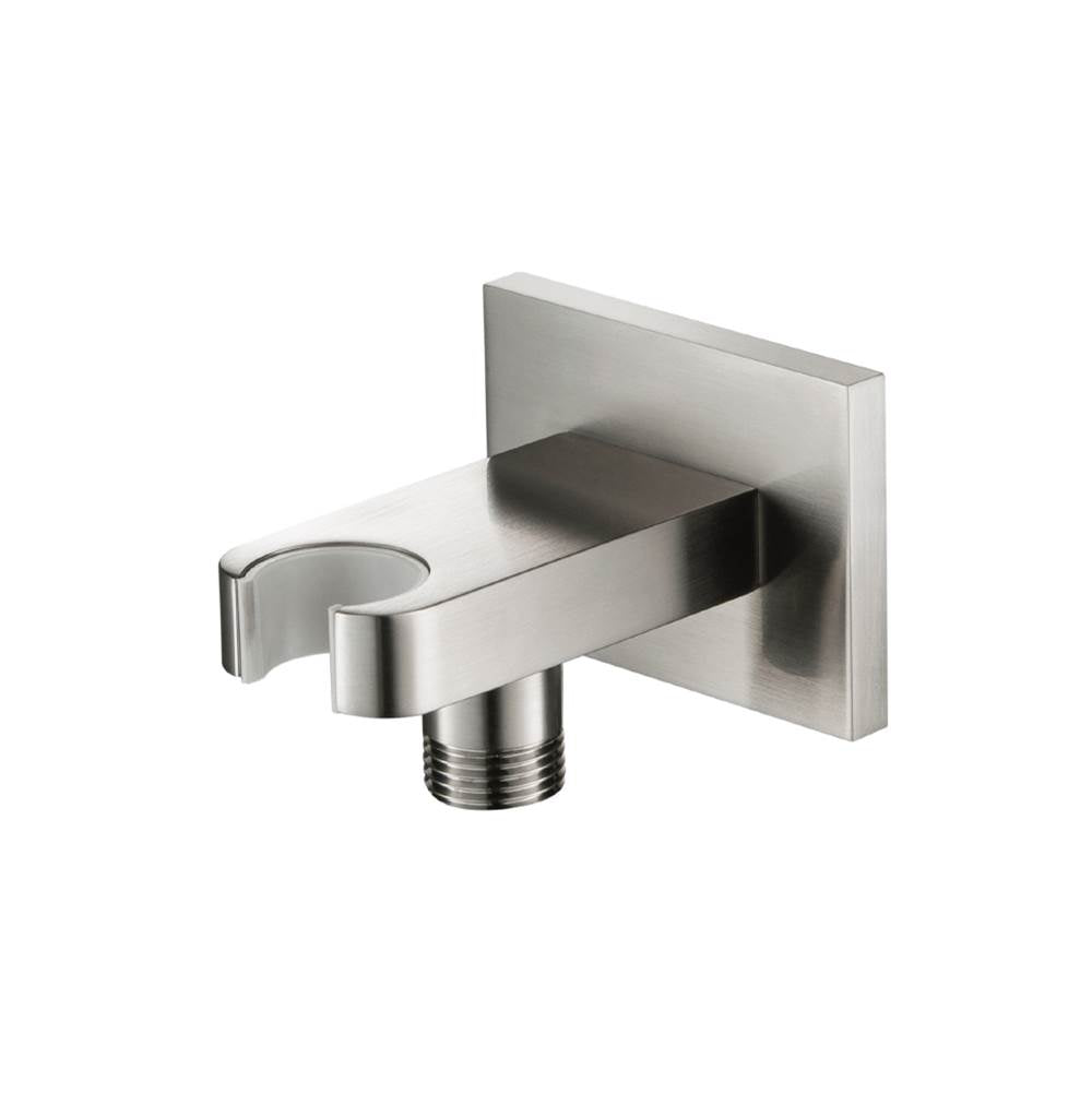 Isenberg By Flusso - Wall Elbow With Holder Combo - Brushed Nickel PVD