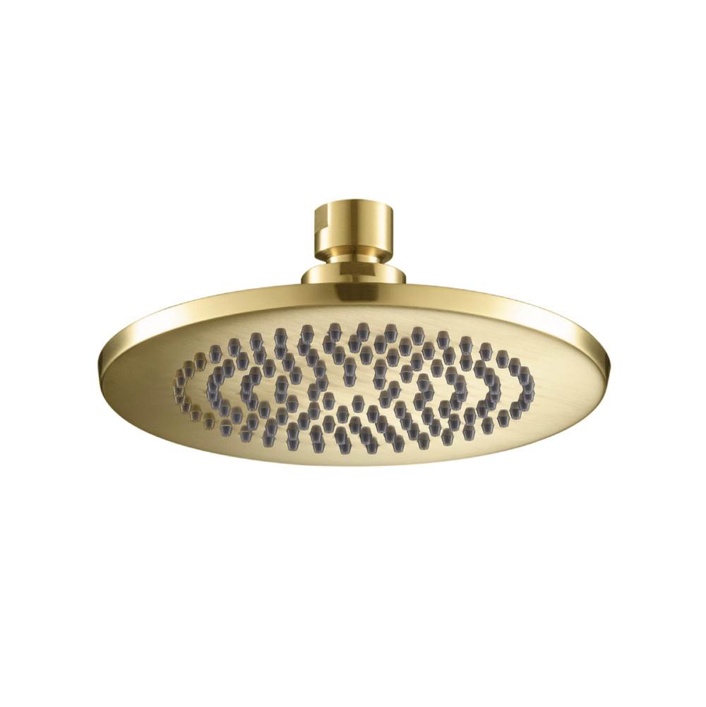 Isenberg By Flusso - 6'' Solid Brass Showerhead / Rainhead - Satin Brass PVD