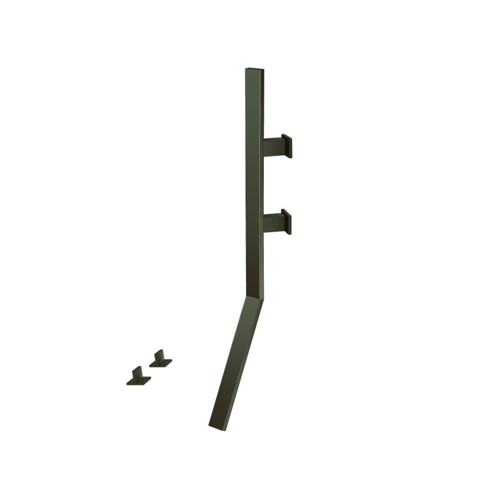 Isenberg By Flusso - Wall Mount Faucet With Deck Handles - Dark Green