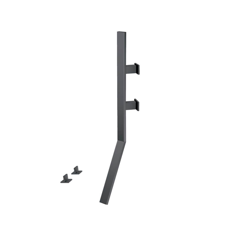 Isenberg By Flusso - Wall Mount Faucet With Deck Handles - Rock Grey