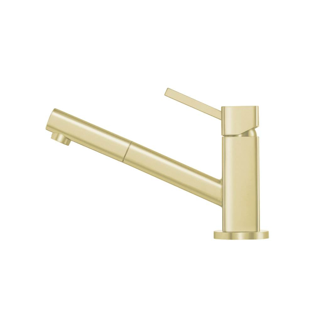 Isenberg By Flusso - Smallie - Stainless Steel Kitchen Faucet With Pull Out - Light Tan