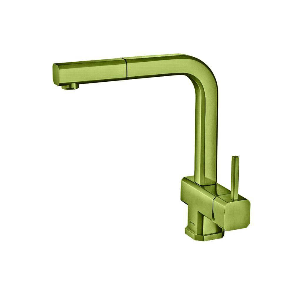 Isenberg By Flusso - Cito - Dual Spray Stainless Steel Kitchen Faucet With Pull Out - Isenberg Green