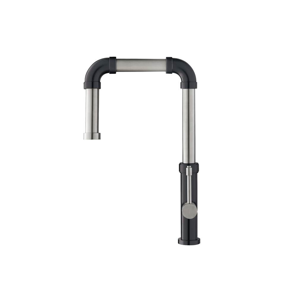 Isenberg By Flusso - Tanz - Stainless Steel Kitchen Faucet With Side Sprayer - Gun Metal Grey