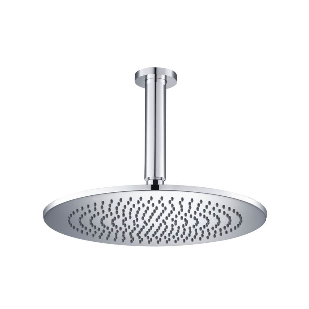 Isenberg By Flusso - 12'' Rain Head with 6'' Ceiling Mount Arm - Satin Brass PVD