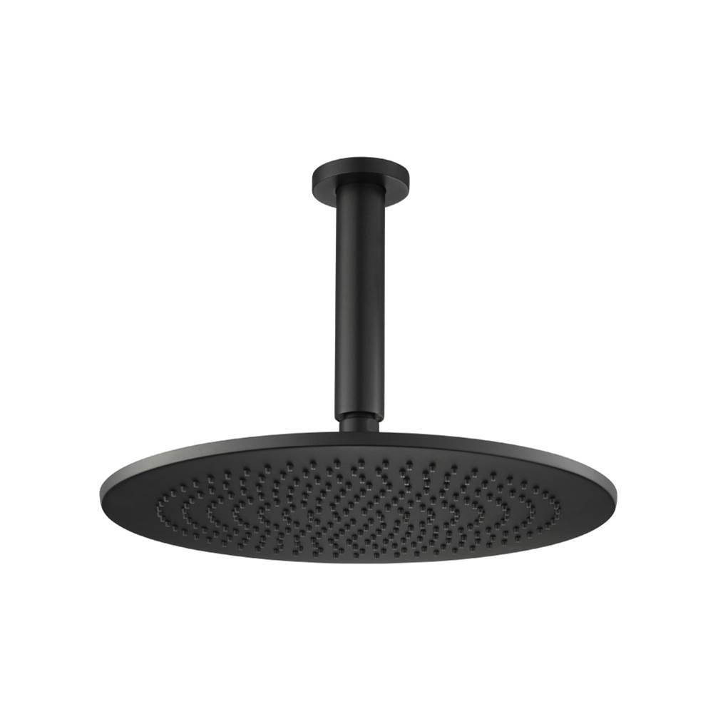 Isenberg By Flusso - 12'' Rain Head with 6'' Ceiling Mount Arm - Matte Black