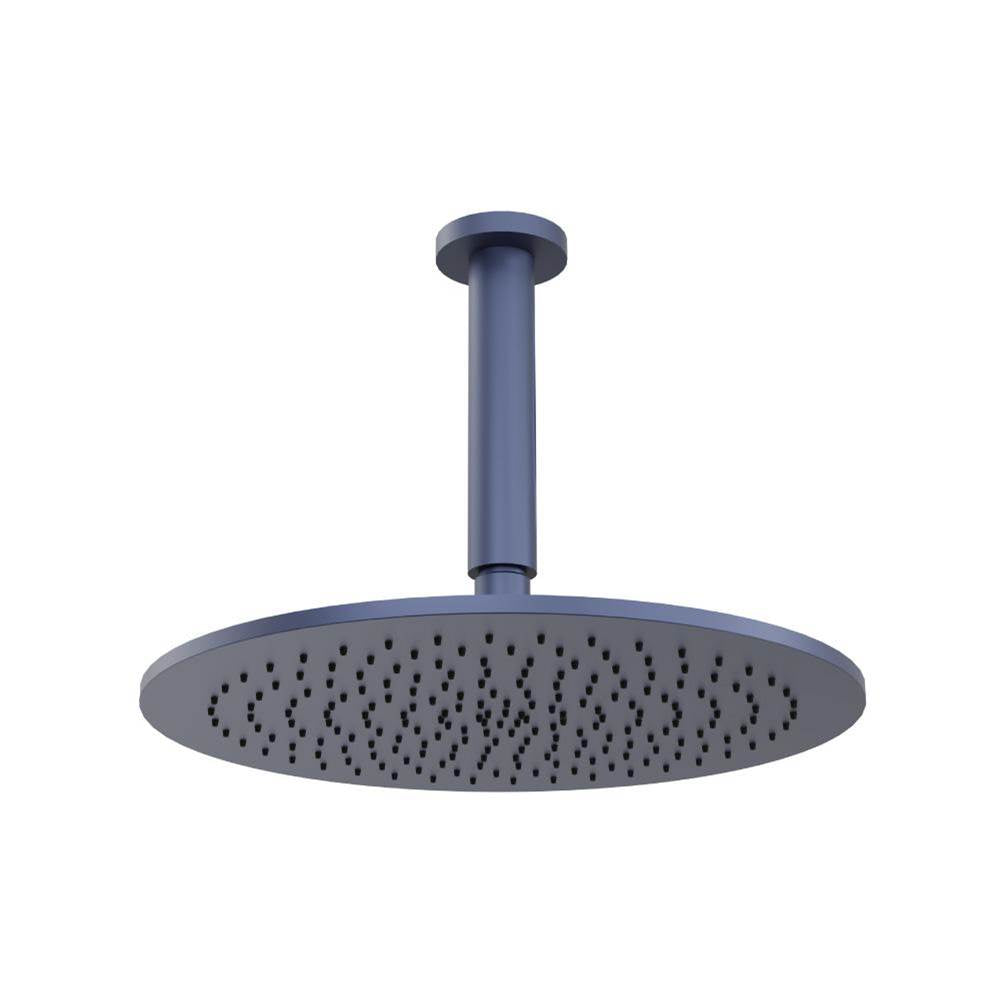 Isenberg By Flusso - 12'' Rain Head with 6'' Ceiling Mount Arm - Navy Blue