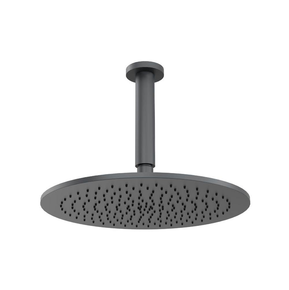 Isenberg By Flusso - 12'' Rain Head with 6'' Ceiling Mount Arm - Rock Grey