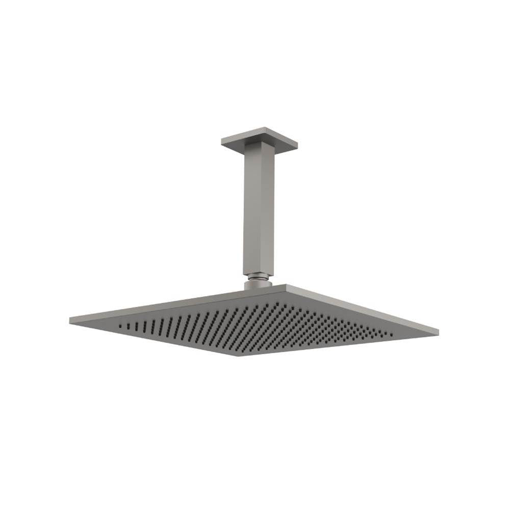 Isenberg By Flusso - 12'' Rain Head with 6'' Ceiling Mount Arm - Steel Grey