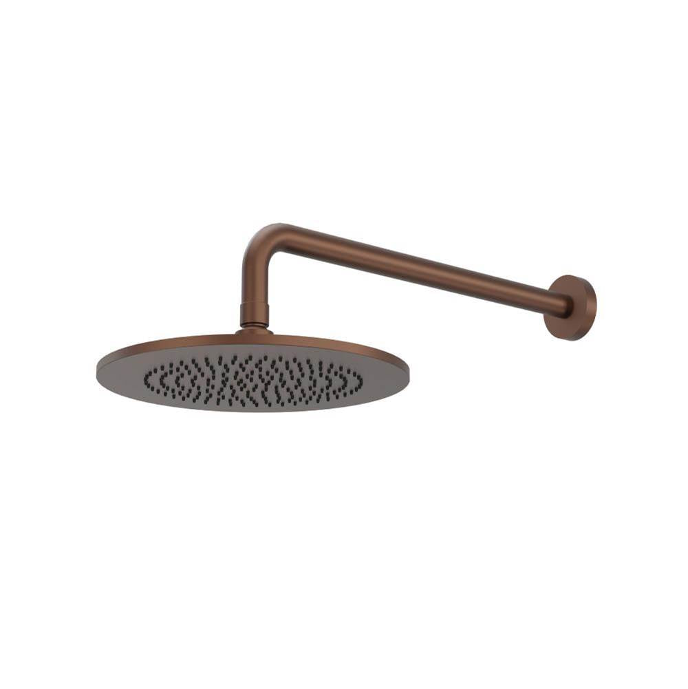 Isenberg By Flusso - 10'' Rain Head with 16'' Arm - Vortex Brown