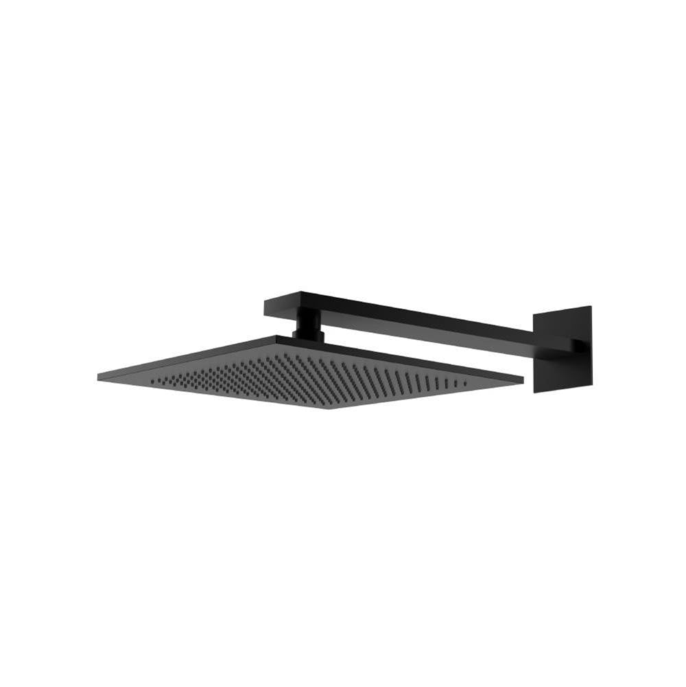 Isenberg By Flusso - 12'' Rain Head with 16'' Arm - Gloss Black
