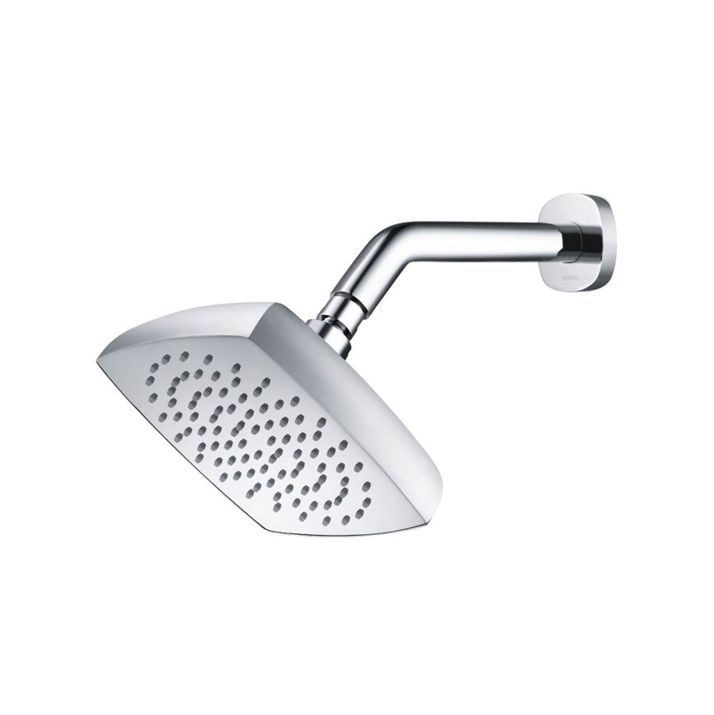 Isenberg By Flusso - 7'' Rain Head with 8'' Arm - Chrome