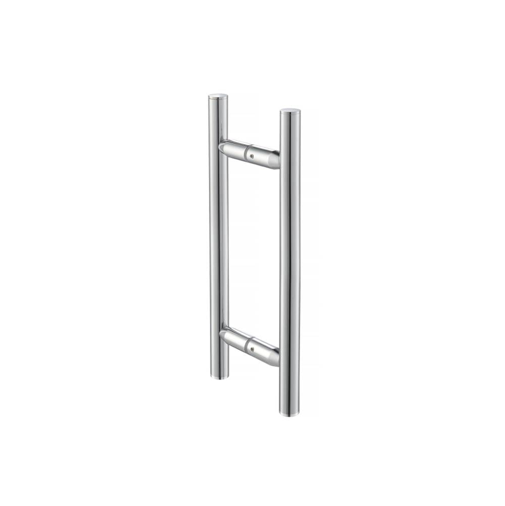 Isenberg By Flusso - 8'' Back-To-Back Shower Door Pull Handle - Chrome