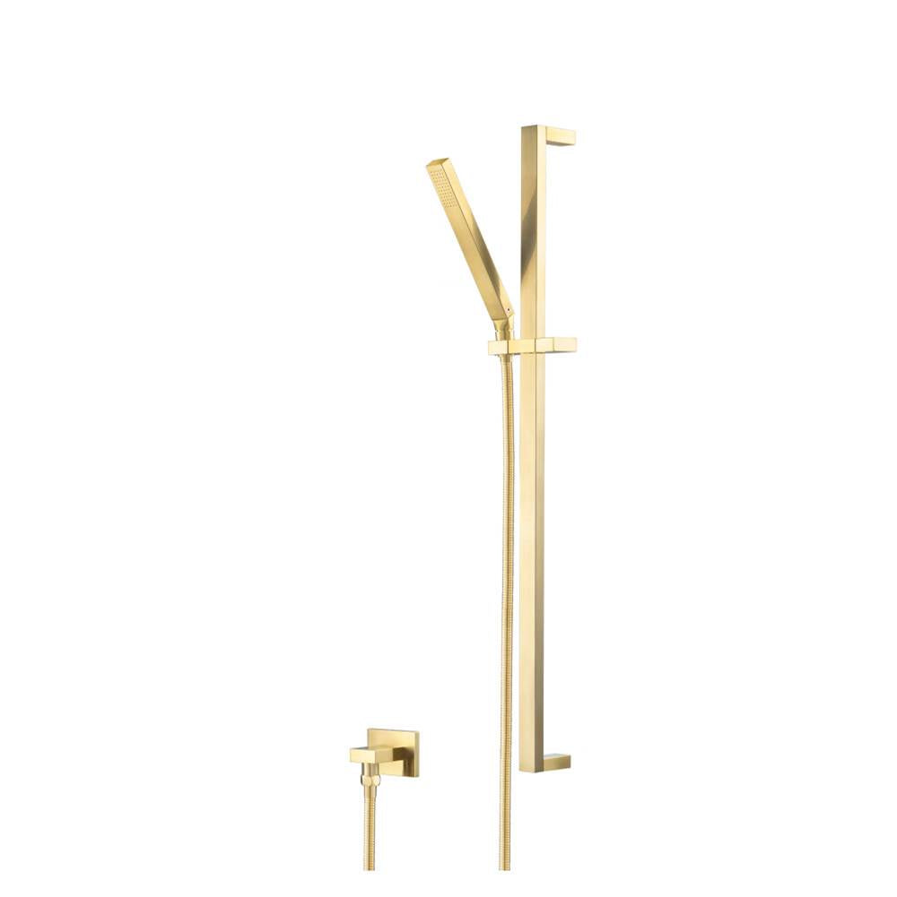 Isenberg By Flusso - Hand Shower Set with Slide Bar and Elbow - Satin Brass PVD