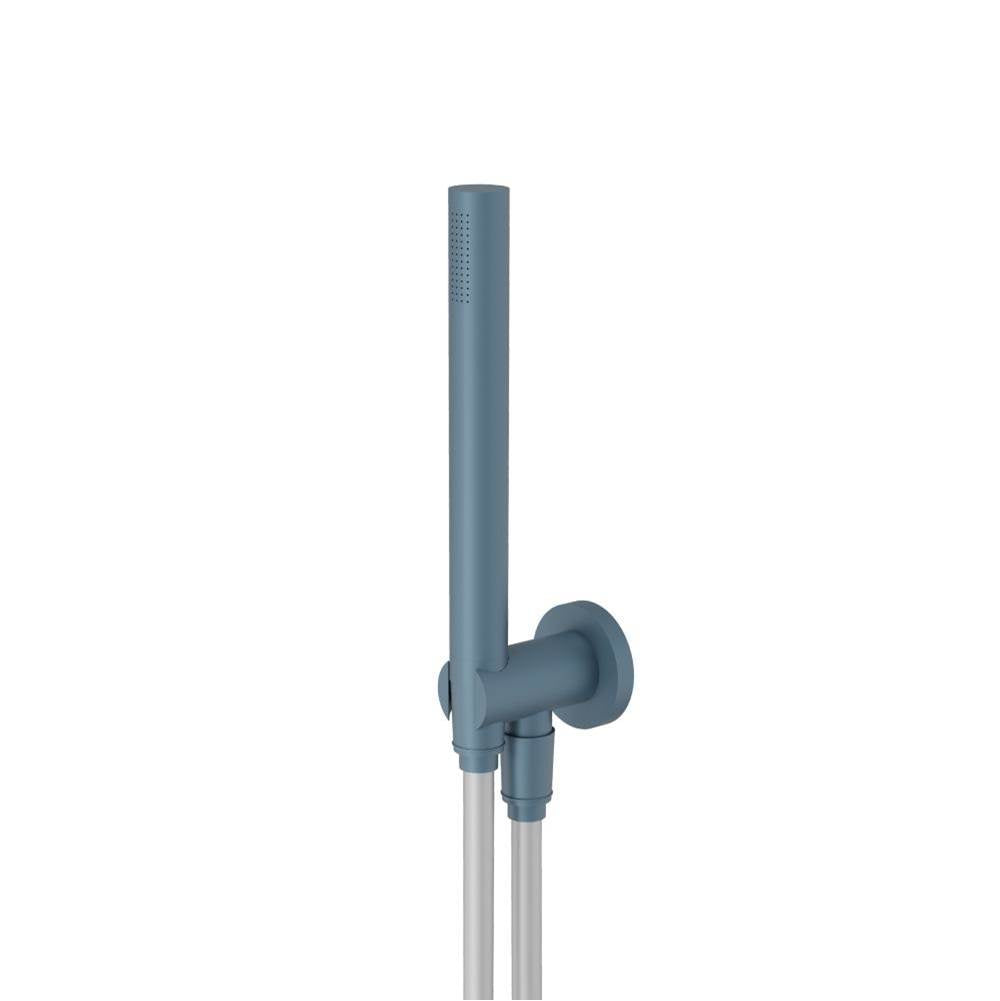 Isenberg By Flusso - Hand Shower Set with Holder and Elbow Combo - Blue Platinum
