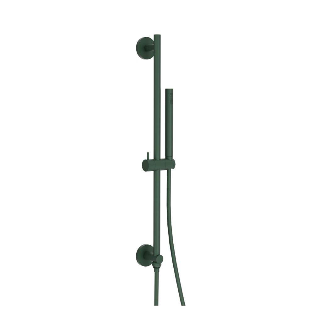 Isenberg By Flusso - Hand Shower Set with Slide Bar, Integrated Elbow & Hose - Leaf Green