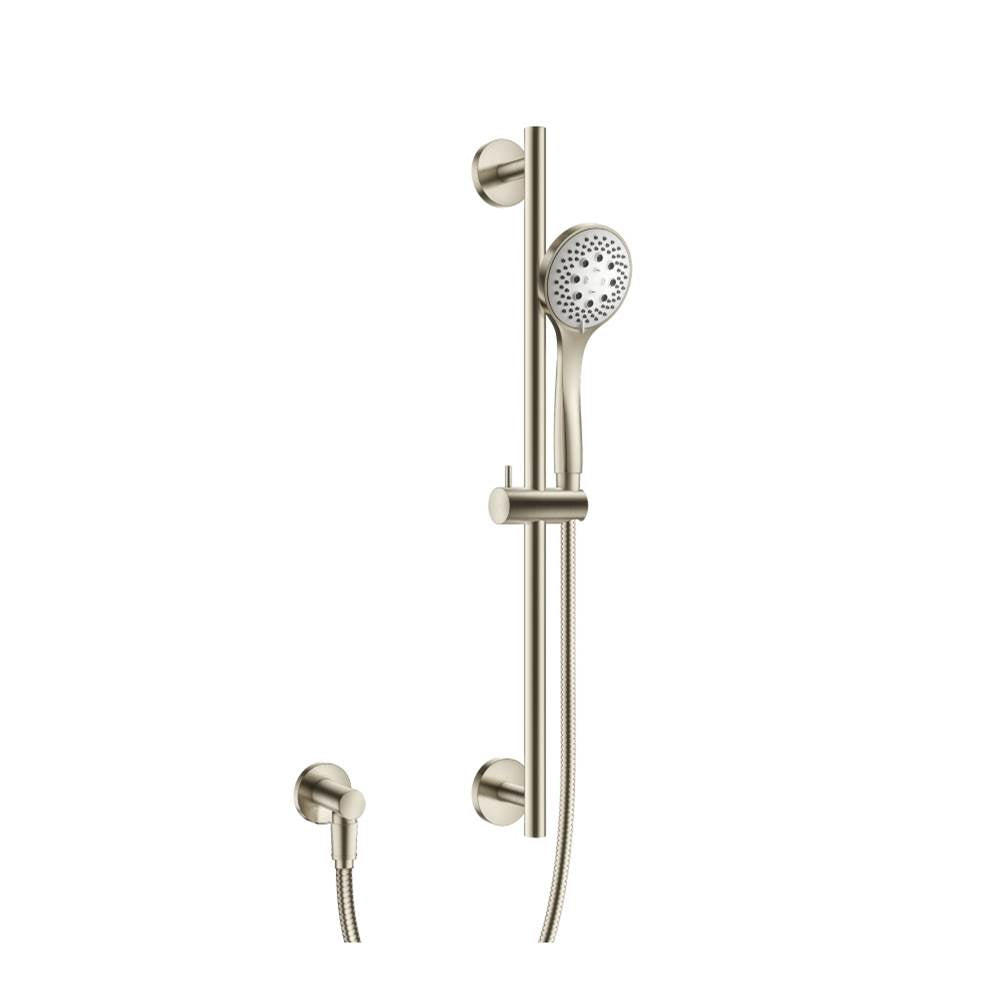 Isenberg By Flusso - Hand Shower Set with Slide Bar and Elbow - Brushed Nickel PVD