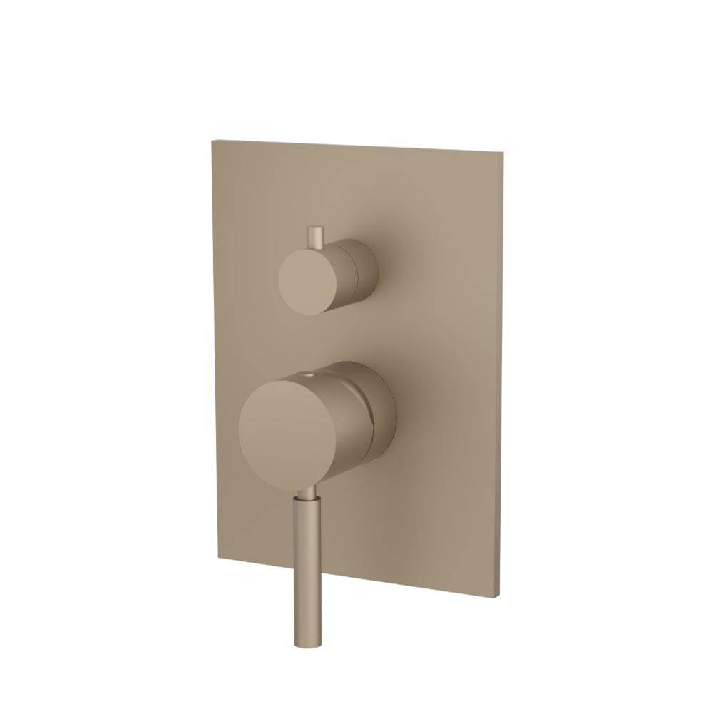 Isenberg By Flusso - Tub / Shower Trim With Pressure Balance Valve - 2-Output - Dark Tan