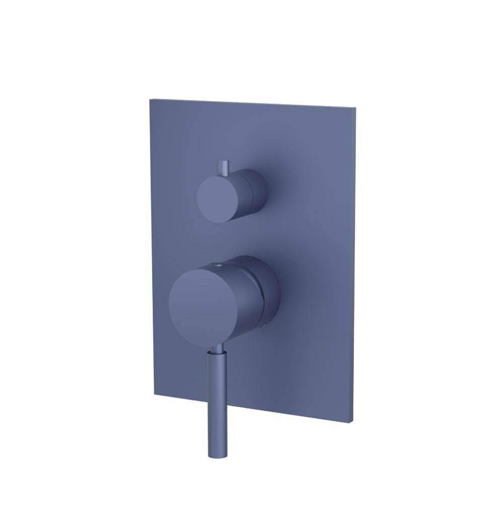 Isenberg By Flusso - Tub / Shower Trim With Pressure Balance Valve - 2-Output - Navy Blue