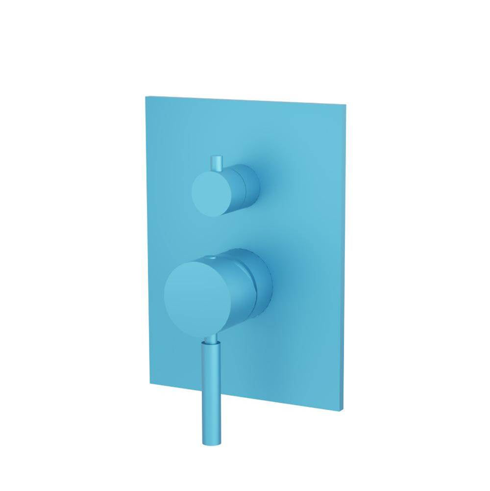Isenberg By Flusso - Tub / Shower Trim With Pressure Balance Valve - 2-Output - Sky Blue