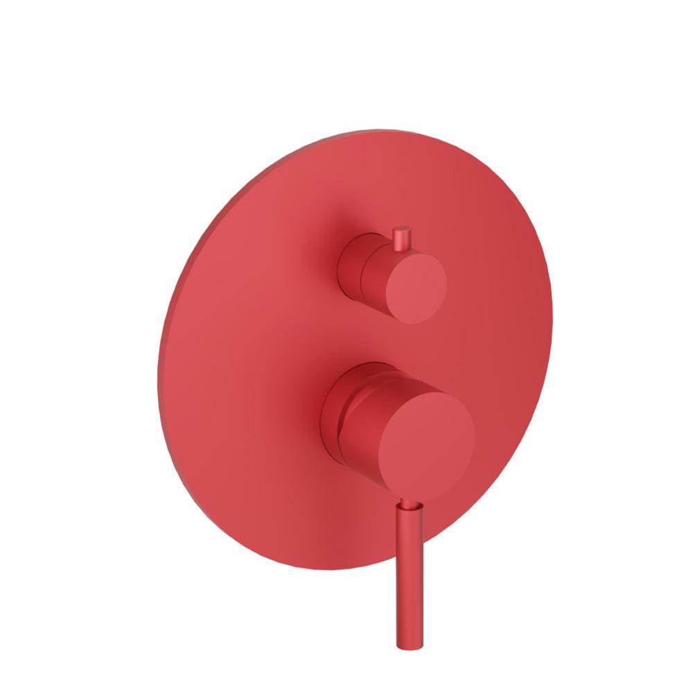 Isenberg By Flusso - Tub / Shower Trim With Pressure Balance Valve - 2-Output - Deep Red