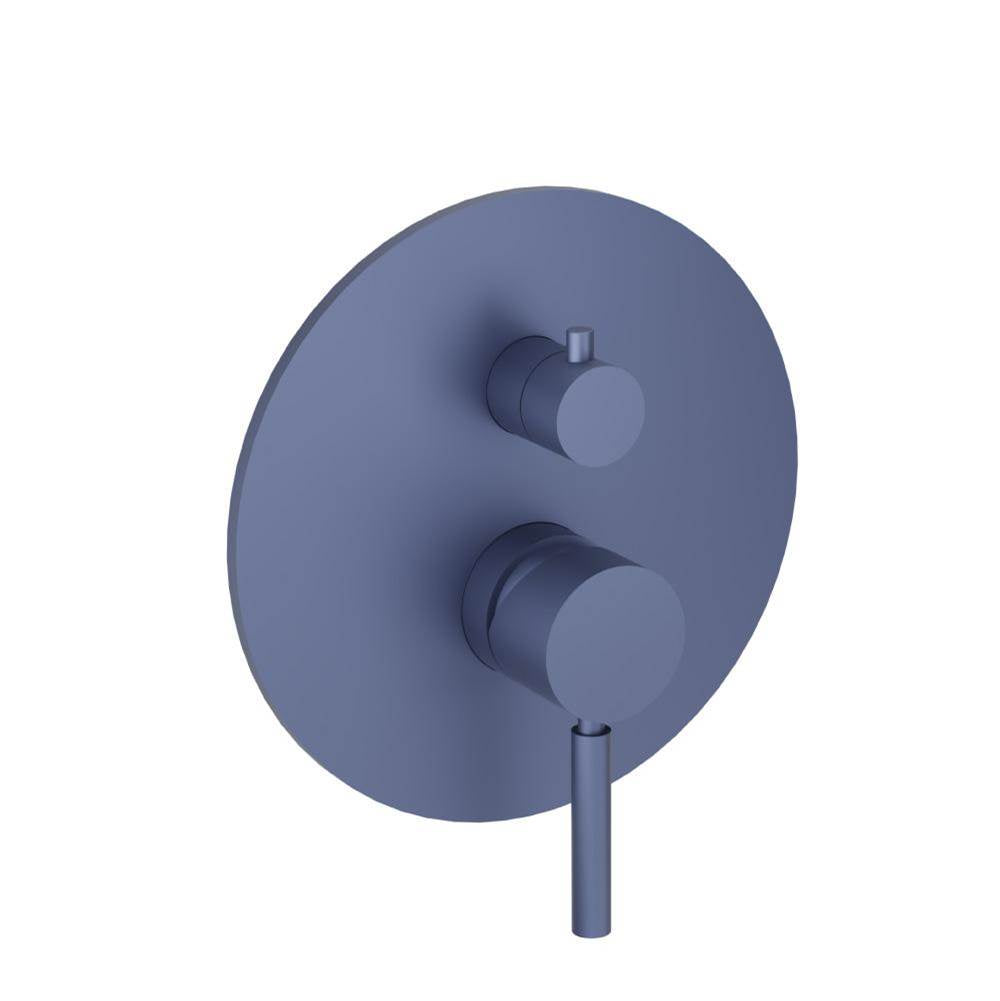 Isenberg By Flusso - Tub / Shower Trim With Pressure Balance Valve - 2-Output - Navy Blue