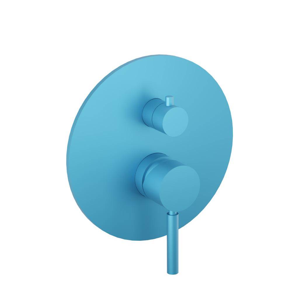 Isenberg By Flusso - Tub / Shower Trim With Pressure Balance Valve - 2-Output - Sky Blue
