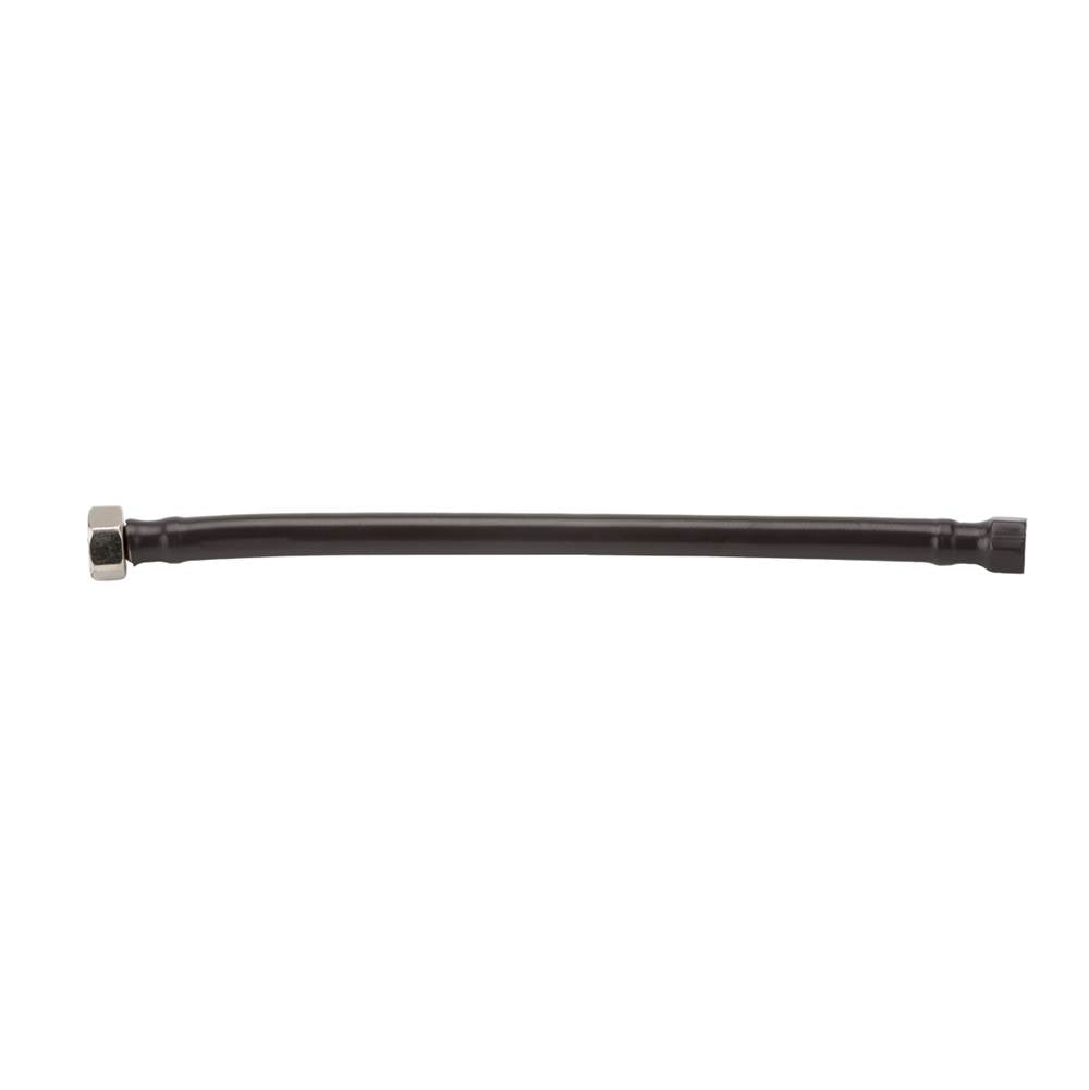Jaclo - JACLOFLEXE Brunette (BRUN) Decorative Cover Stainless Steel Flexible Braided 3/8'' O.D. x 1/2'' IPS - 30'' Faucet Supply Line with Metal Nut - Brunette