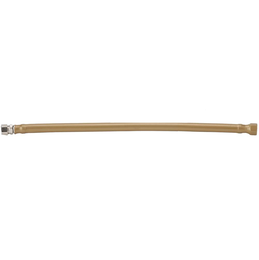 Jaclo - JACLOFLEXE Blonde (BLND) Decorative Cover Stainless Steel Braided 3/8'' O.D. x 3/8'' O.D. Male 20'' Extension Supply Line - Blonde