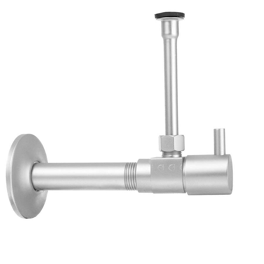 Jaclo - Quarter Turn Ceramic Disc Angle Pattern 1/2'' IPS x 3/8'' O.D. Toilet Supply Kit with Contempo Lever Handle and 20'' Supply Tube - White