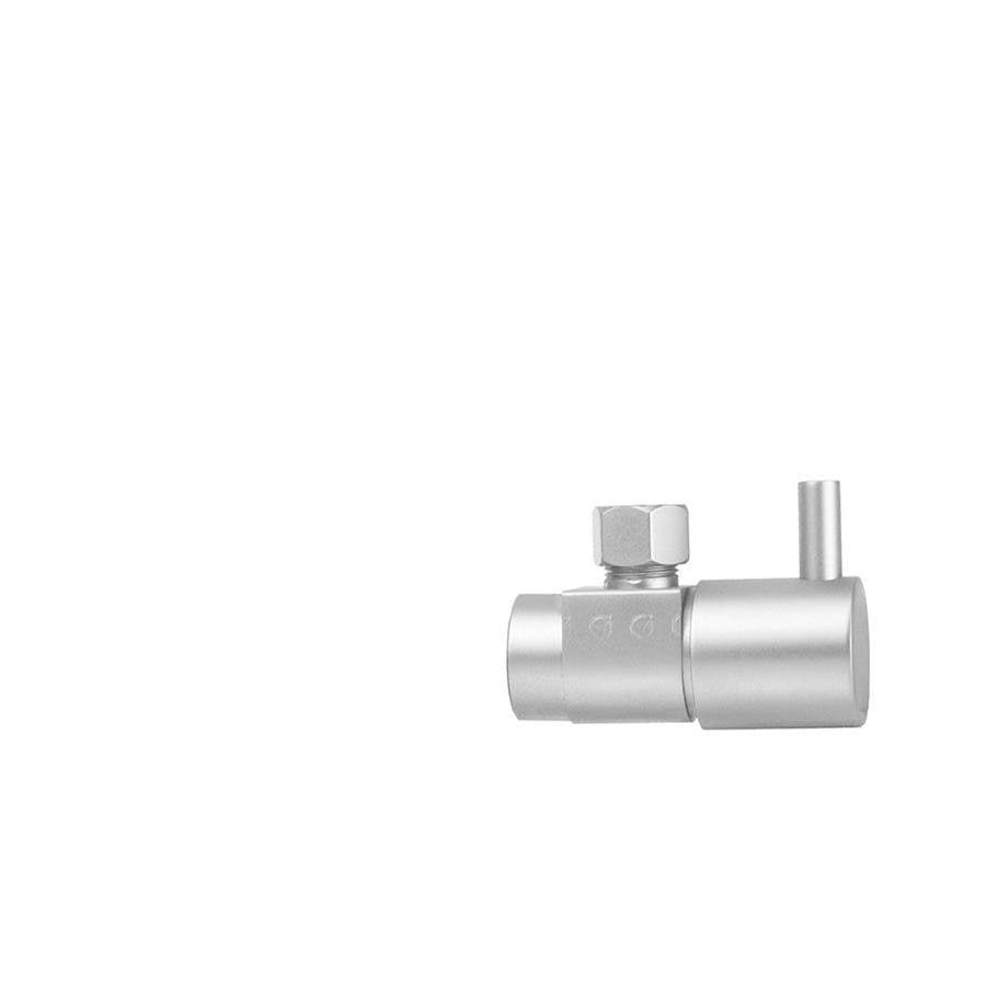 Jaclo - Quarter Turn Ceramic Disc Angle Pattern 1/2'' IPS x 3/8'' O.D. Supply Valve with Contempo Lever Handle - White