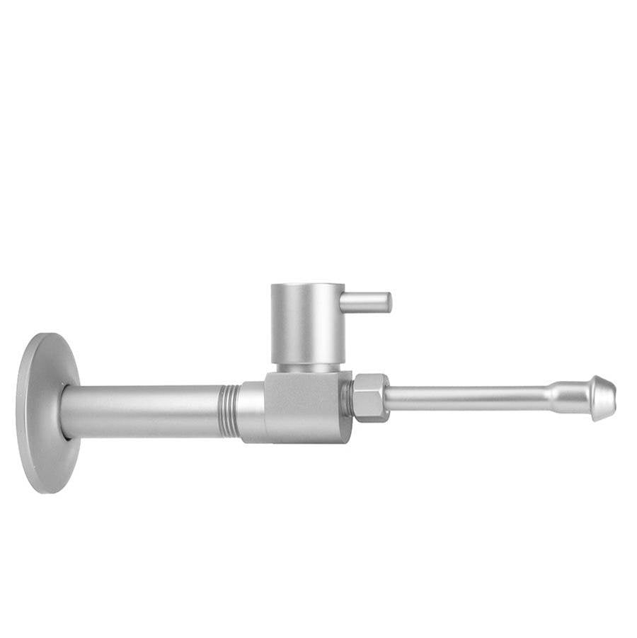 Jaclo - Quarter Turn Ceramic Disc Angle Pattern 1/2'' IPS x 3/8'' O.D. Faucet Supply Kit with Contempo Lever Handle and 20'' Supply Tubes - White