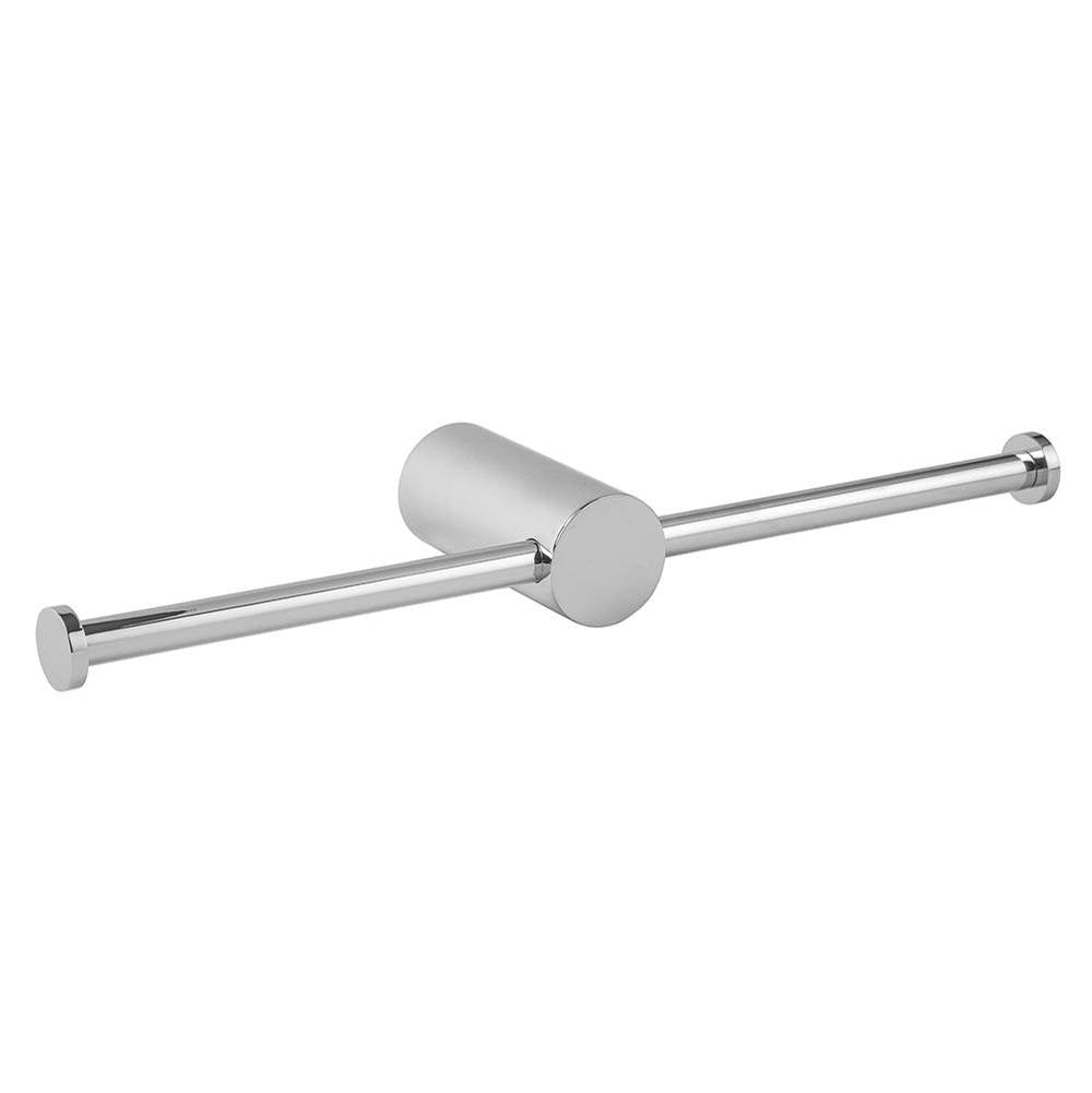Jaclo - Contempo II Double Toilet Paper Holder with Shelf - White