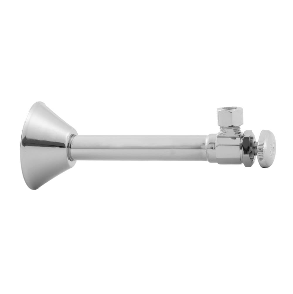 Jaclo - Multi Turn Angle Pattern 1/2'' Copper (Sweat Fit) x 3/8'' O.D. Supply Valve with Oval Handle - Vintage Bronze