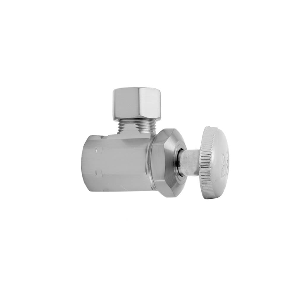 Jaclo - Multi Turn Angle Pattern 1/2'' IPS x 3/8'' O.D. Supply Valve with Oval Handle - Vintage Bronze