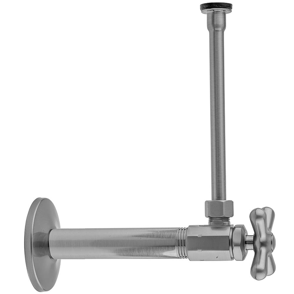 Jaclo - Multi Turn Angle Pattern 1/2'' IPS x 3/8'' O.D. Toilet Supply Kit with Cross Handle, 20'' Supply Tube, Escutcheon - Vintage Bronze