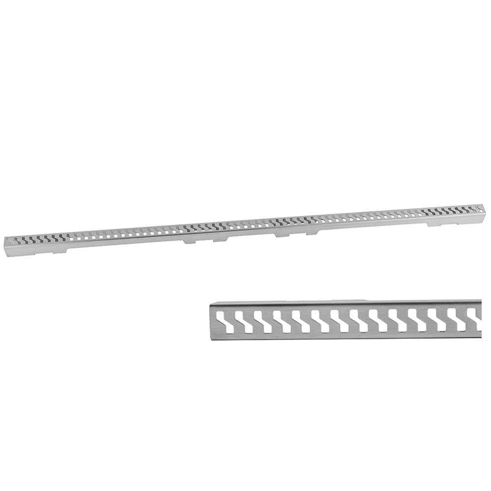 Jaclo - Slim 32'' Channel Drain ''S'' Grate - Polished Stainless