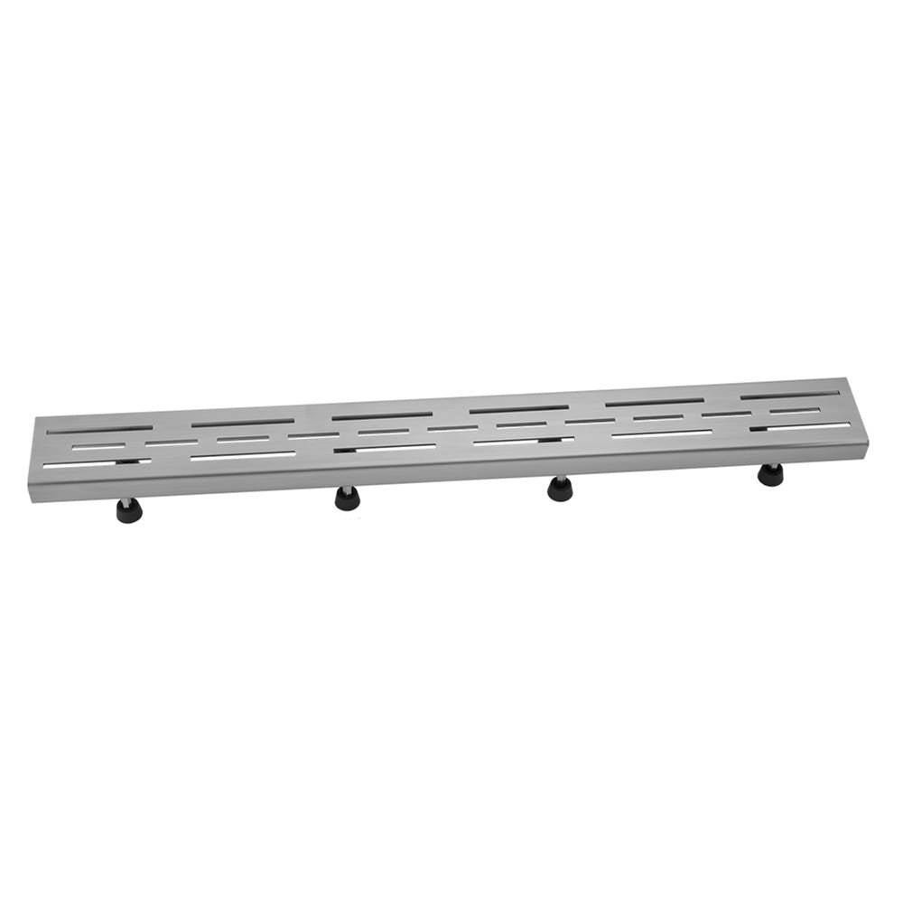 Jaclo - 32'' Channel Drain Slotted Line Hole Grate - Polished Stainless