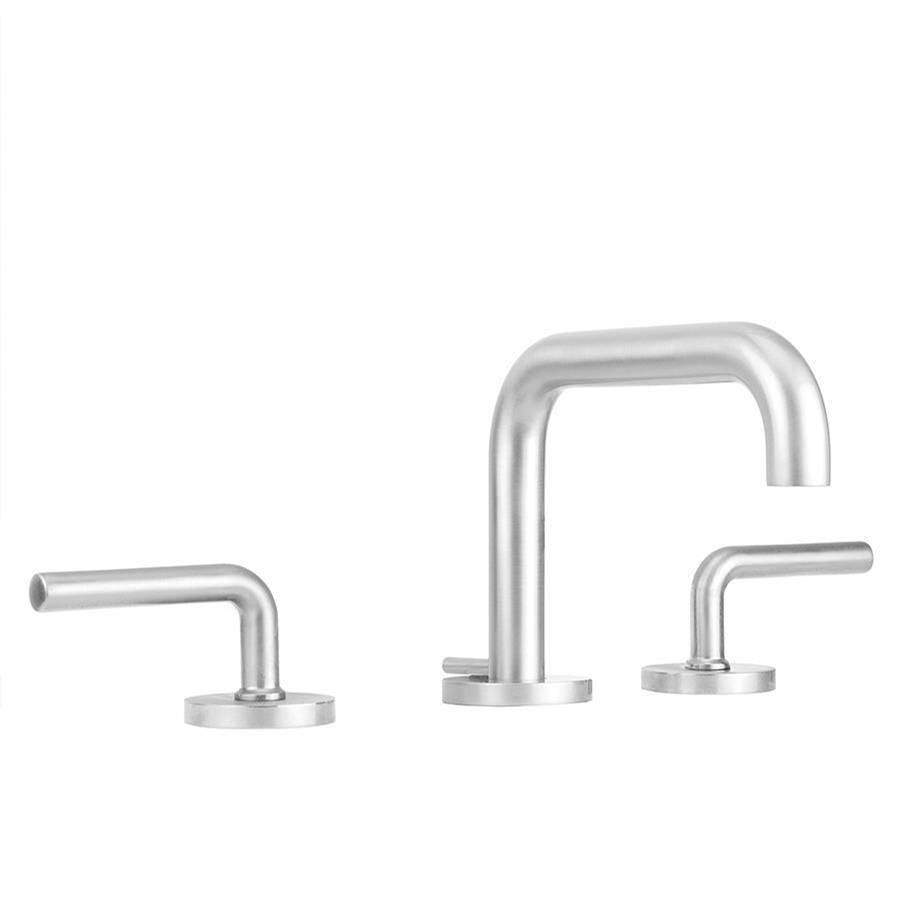 Jaclo - Downtown Contempo Slim Faucet with Round Escutcheons & Contempo Slim Lever Handles - White