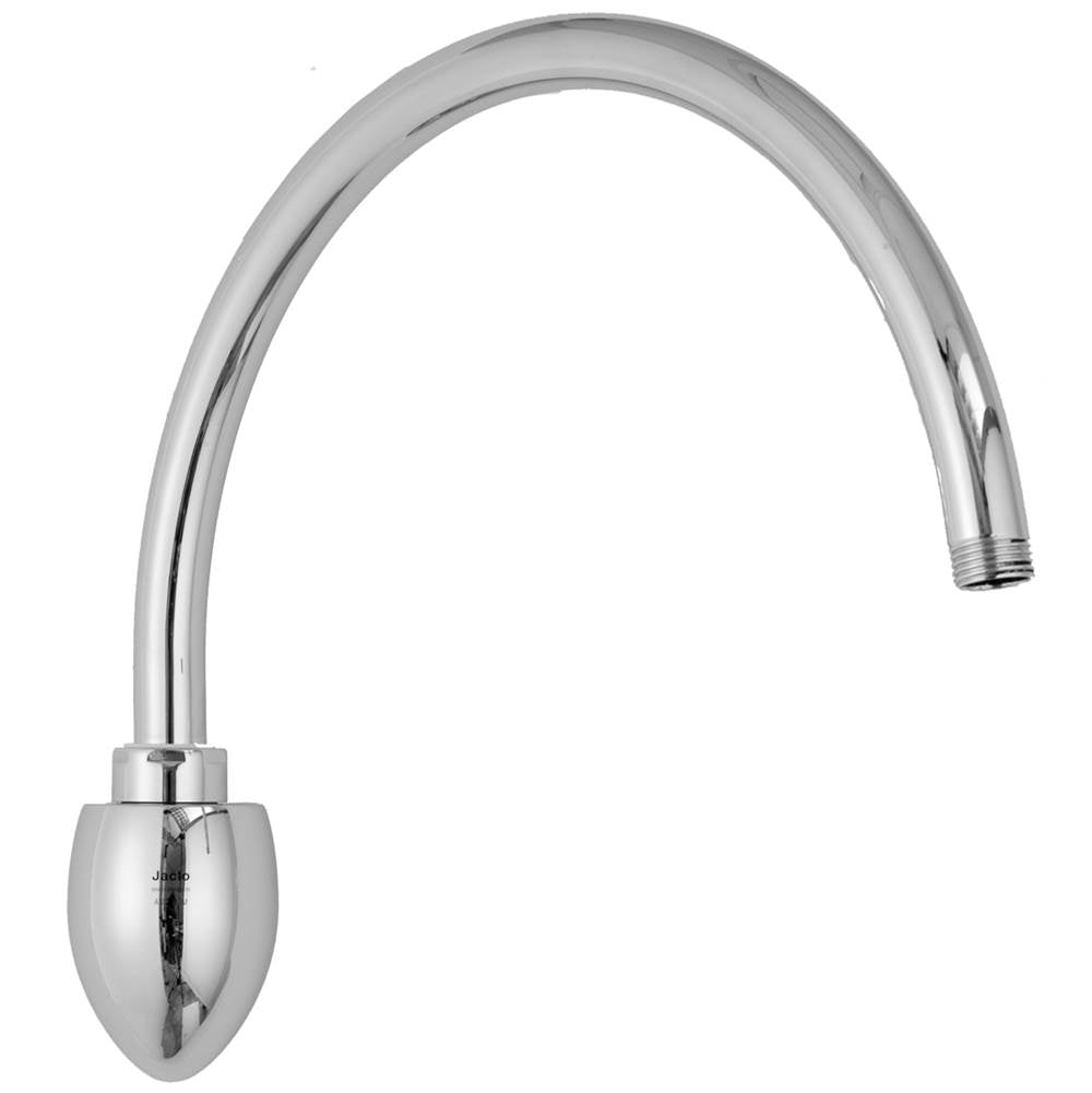 Jaclo - All Brass Swivel Arc Showerarm - White