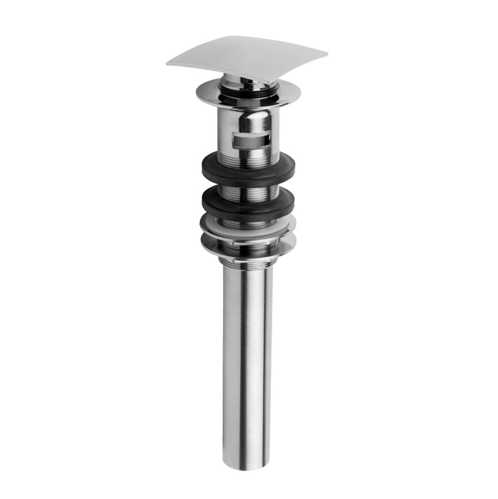 Jaclo - Finger Touch Square Lavatory Drain with Overflow - White