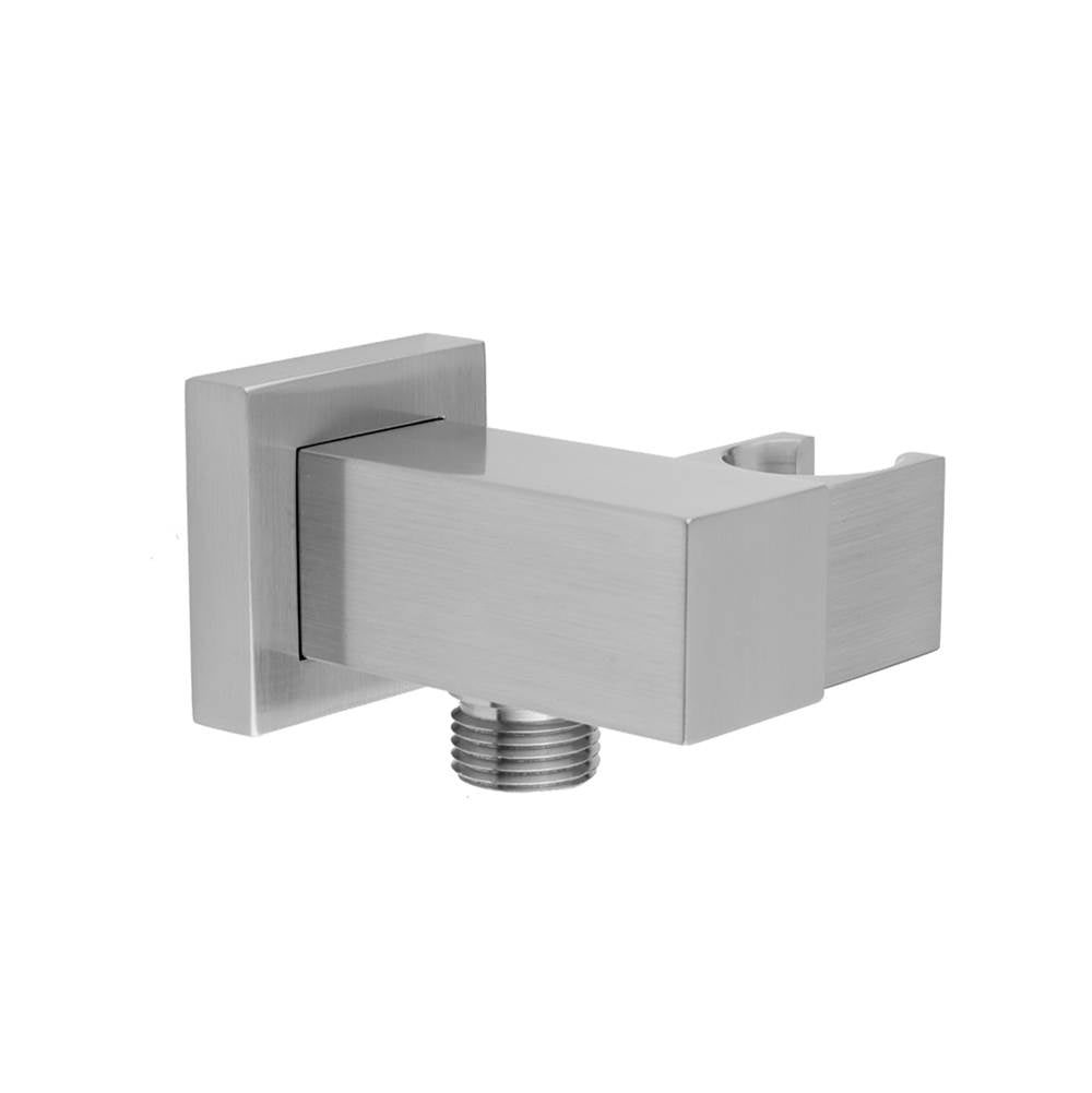 Jaclo - CUBIX Water Supply Elbow with Adjustable Handshower Holder - White