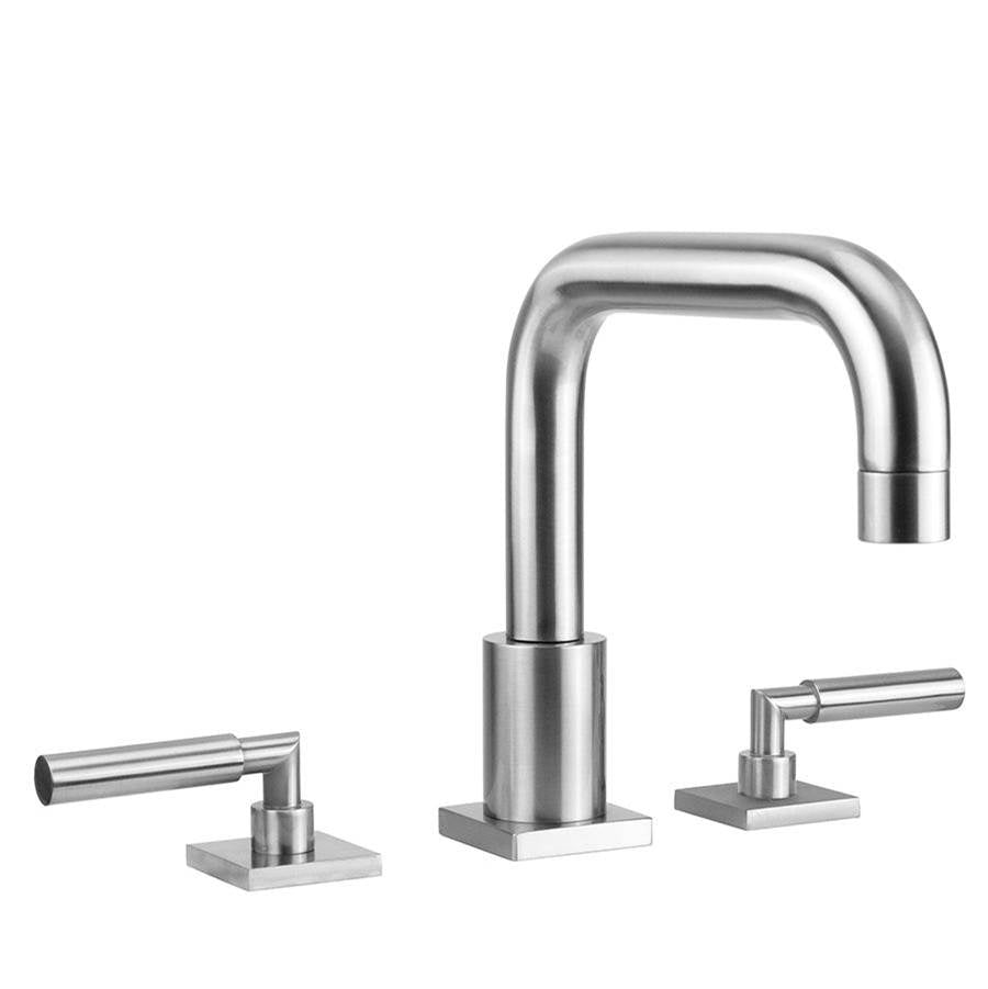 Jaclo - Contempo Downtown Roman Tub Set with Hub Base Lever Handles and Square Escutcheons - White