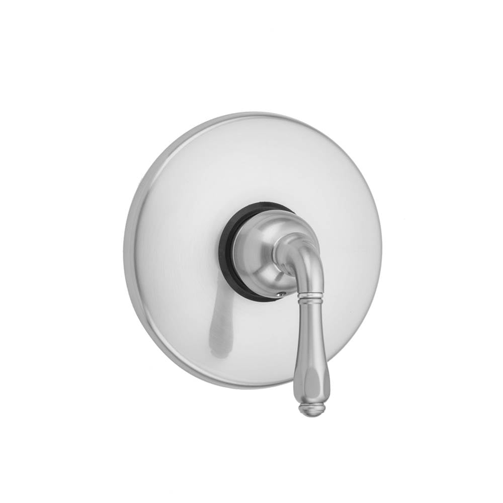 Jaclo - Round Plate With Smooth Lever Trim For Pressure Balance Valve (J-PBV) - White