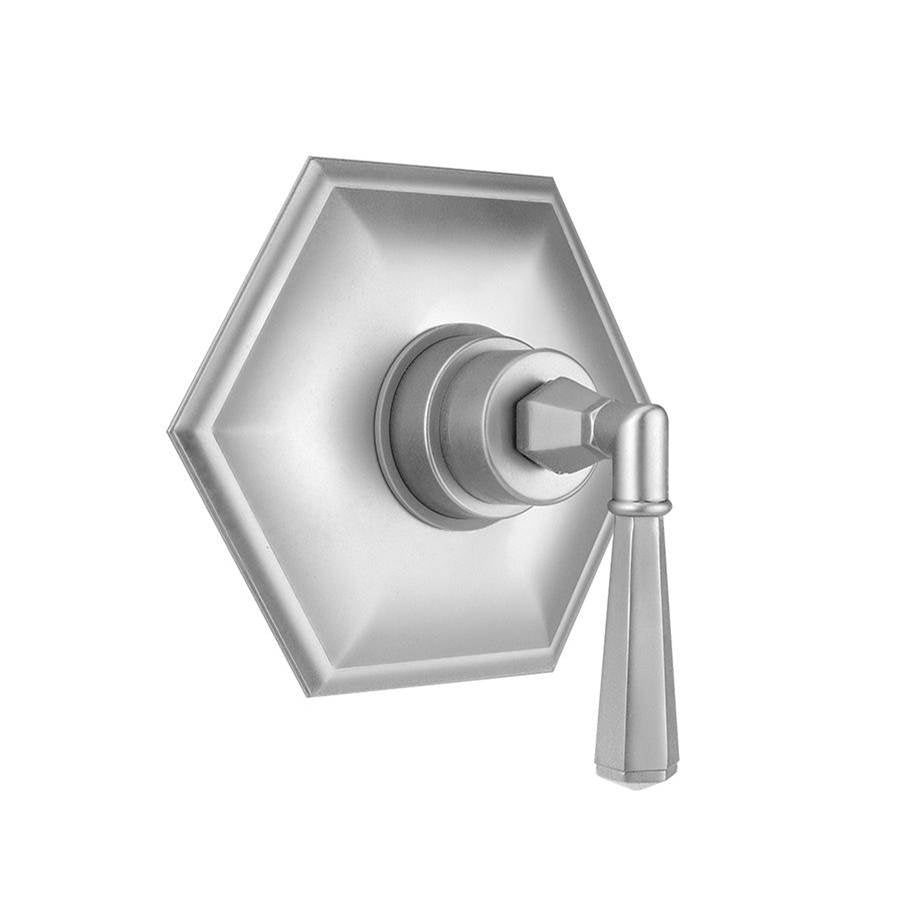 Jaclo - Hex Plate With Hex Lever Trim For Pressure Balance Cycling Valve (J-CSV) - White