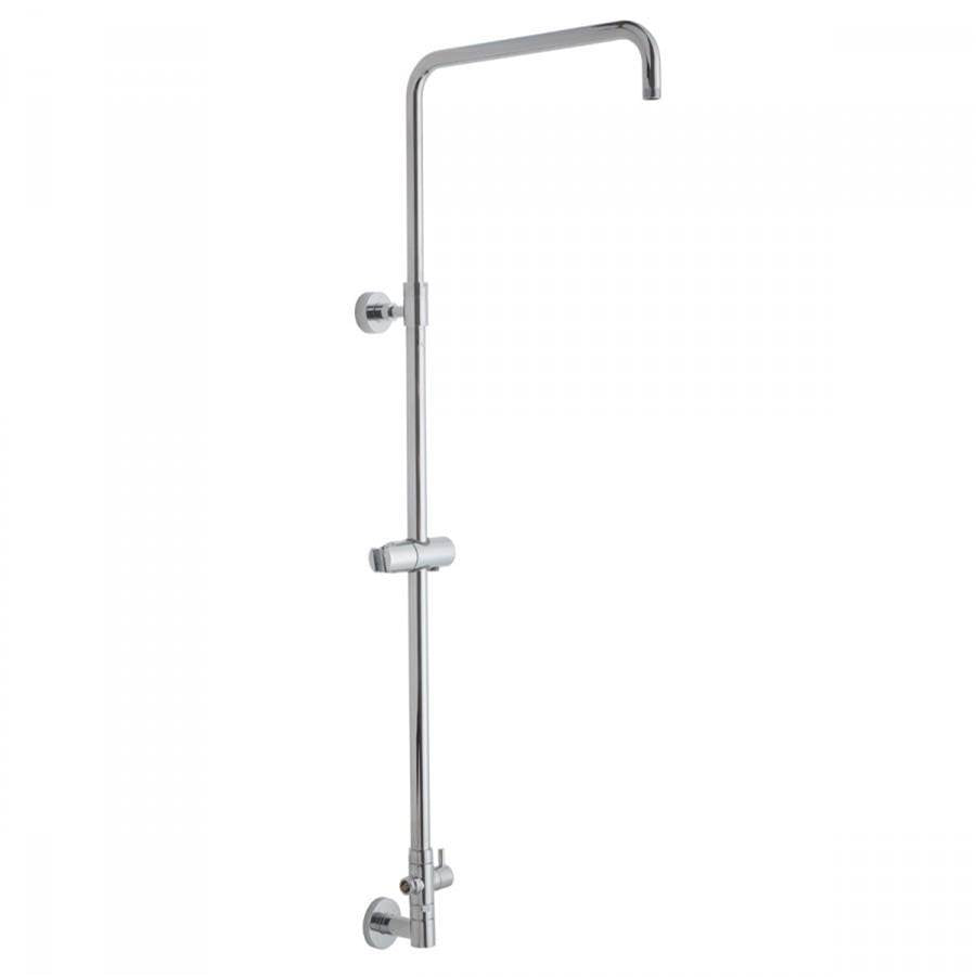 Jaclo - Subway Line 90° Exposed Pipe with Handheld Slider & Diverter - Matte Black