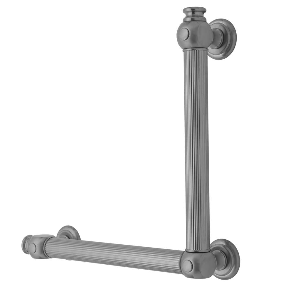 Jaclo - G61 24H x 32W 90° Left Hand Grab Bar - White
